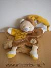 Ours-Doudou-et-compagnie-Ours-avec-pain-d-epice-jaune-marron
