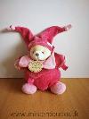 Ours-Doudou-et-compagnie-Rose-fushia-framboise