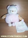 Ours-Nounours-Rose-blanc-beige-Avec-un-mouchoir-blanc-rose-ecrit--mon-ninnin-