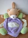 Ours-Nounours-Violet-vert-brode-Poche-range-pyjama-dans-le-dos