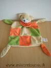 Ours-Playkids-Orange-jaune-vert-foulard-orange