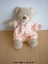 Ours-Tex-Beige-combinaison-rose-saumon--avec-nounours-brode-nuages-fleurs