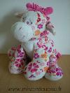 Poney-Anna-club-plush-Cheval-blanc-fleurs-roses