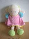 Poupee-Nounours-Robe-rose-jaune