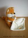 Renard-Baby-nat-Orange-blanc-mouchoir-blanc