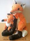 Renard-Ikea-Orange-avec-bebe