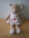 Souris-0-Beige-robe-rose-motif-ballon