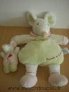 Souris-Doudou-et-compagnie-Barbotine-avec-bebe--vert-blanc