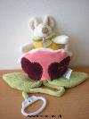 Souris-Doudou-et-compagnie-Rose-blanc-jaune-violet-Tres-bon-etat-general-mais-la-boite-a-musique-ne-fonctionne-pas