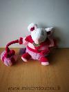 Souris-Doudou-et-compagnie-Rose-mauve-blanc-tenant-petit-cadeau-graines-de-doudou-N-est-pas-musical