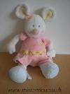 Souris-Nattou-Blanc-robe-rose