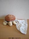 Tortue-Nature-et-decouvertes-Marron-mouchoir-blanc