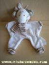 Vache---Marque-non-connue---Ecru-echarpe-rayee-marron-blanc-etiquette-effacee