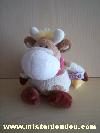 Vache-Nici-Beige--taches-marrons-foulard-rouge-bordeau