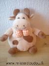 Vache-Priscilla-larsen-Beige-taches-marron-noeud-vichy-orange-Pas-d-etiquette-de-marque--marque-priscilla-larsen-ou-jollybaby??